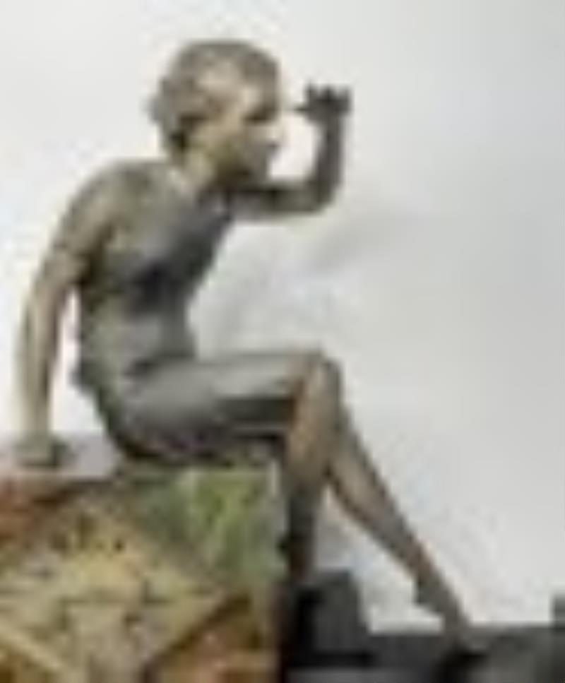 Huge 19th Century Uriano – Art Deco Sculpture Clock