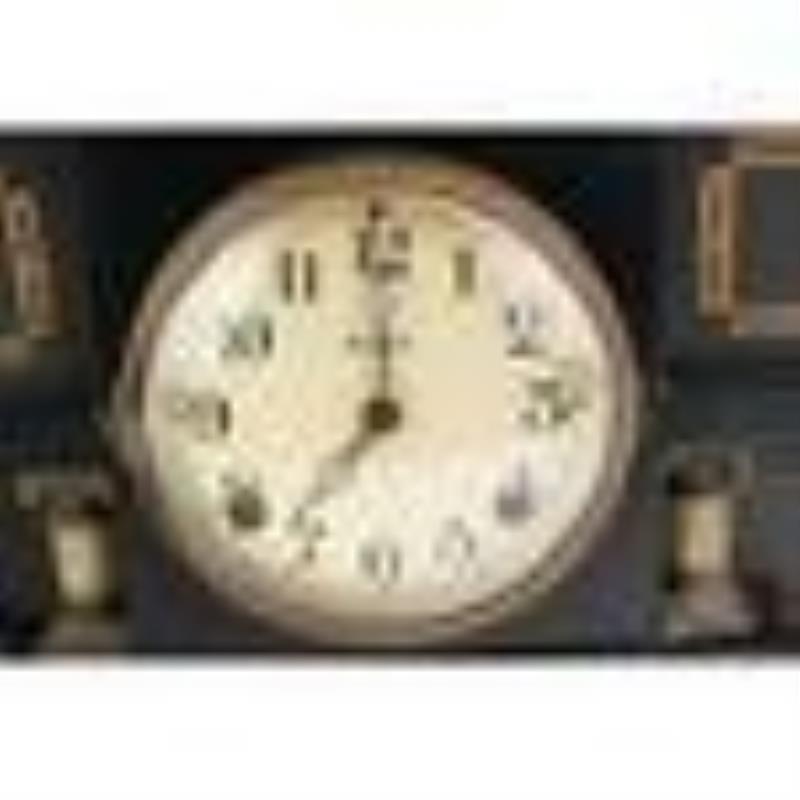 Waterbury Mantel Clock w/ Lion Heads.