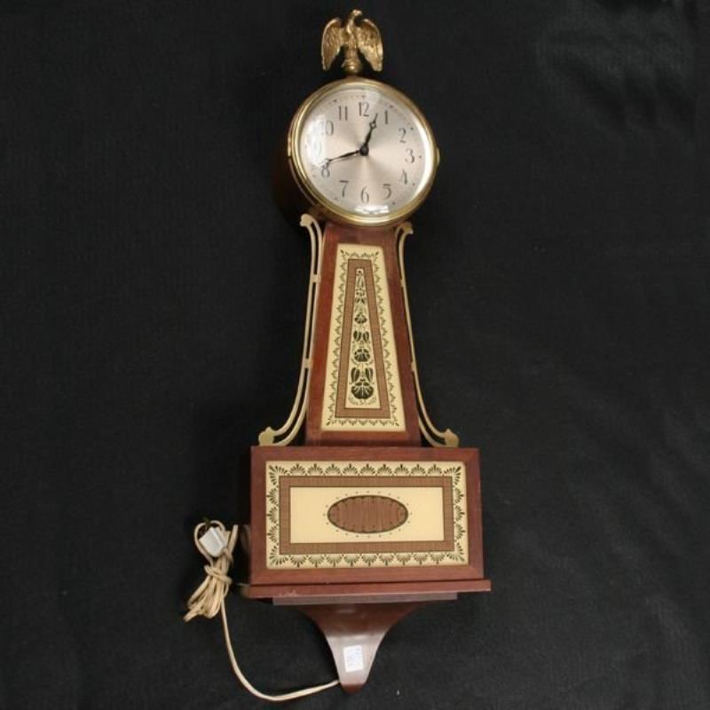 Late 20th Century banjo style wall clock