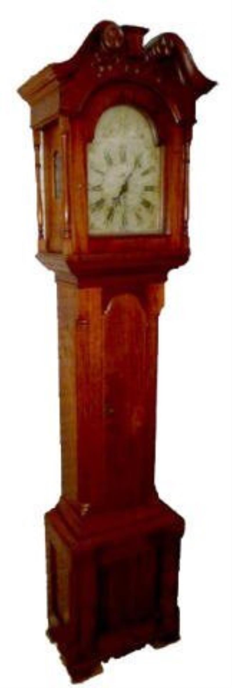 American Walnut Time & Calendar Tall Case Clock