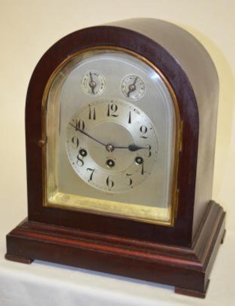 Antique German Westminster Chime Short Clock
