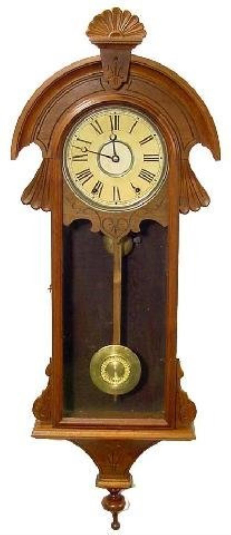 Mahogany Wall Victorian Clock