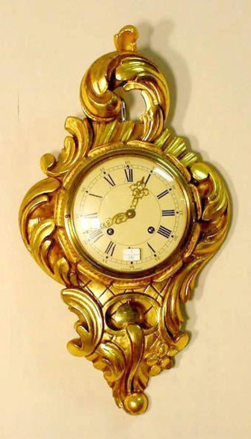 Rose Exacta Gilt Wood Clock