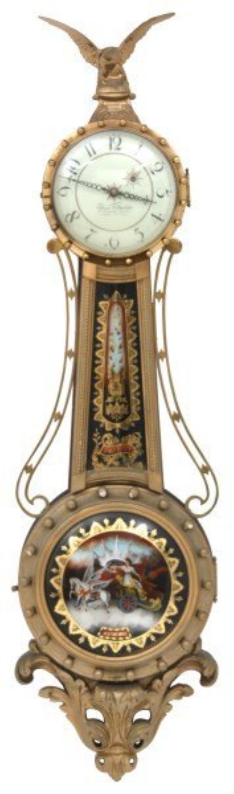 Elmer O. Stennes Girandole Banjo Clock