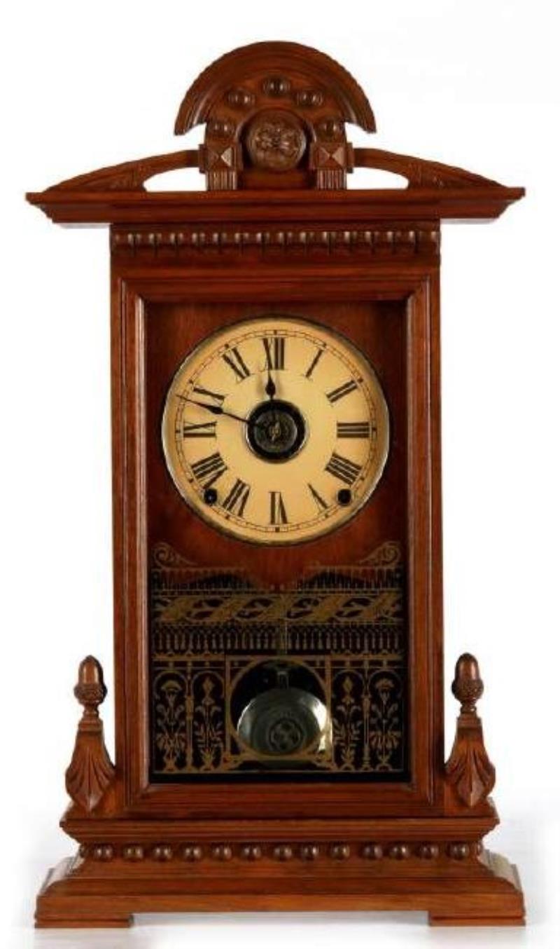 A SETH THOMAS ‘CONCORD’ WALNUT PARLOR CLOCK