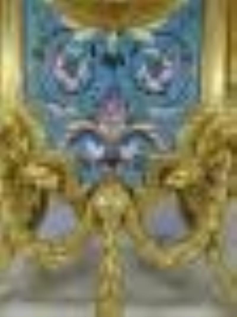 19th C French Japy Freres bronze champleve clock