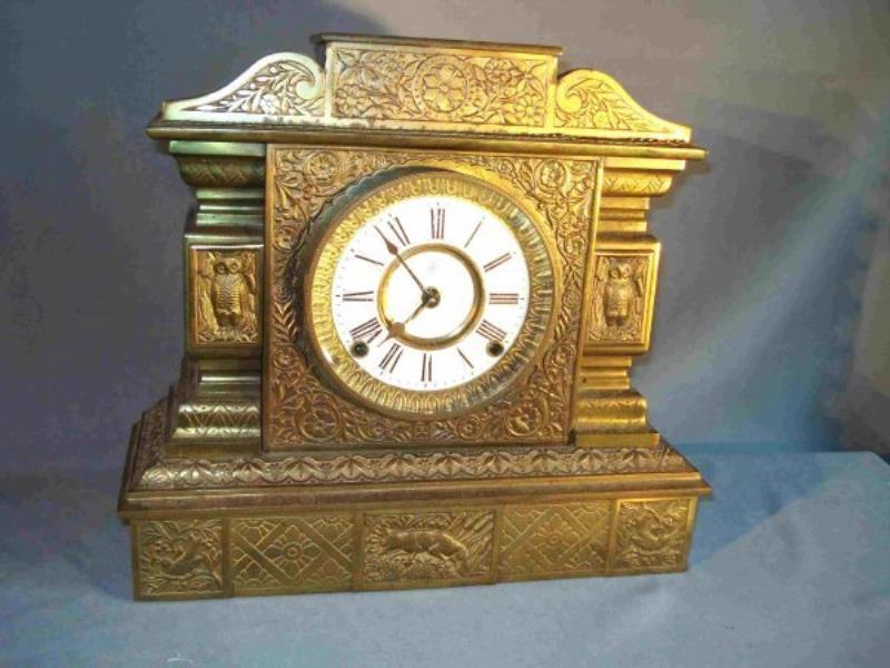 Arts and Crafts Style Mantel Clock