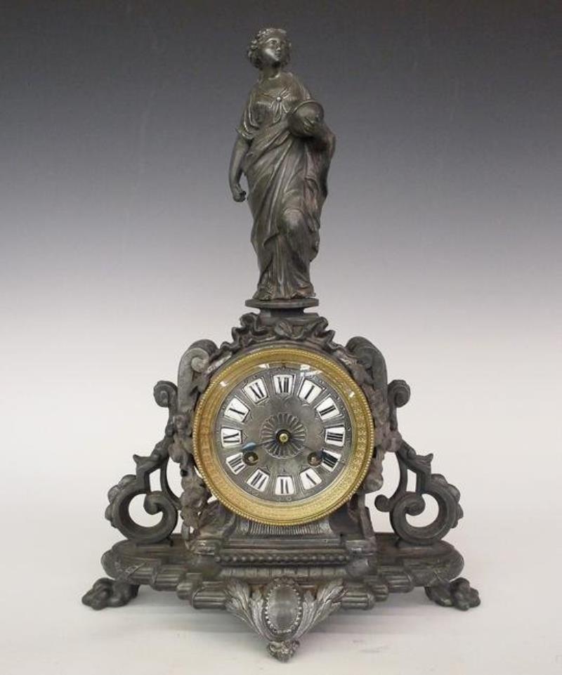 Japy Freres Figural Mantle clock