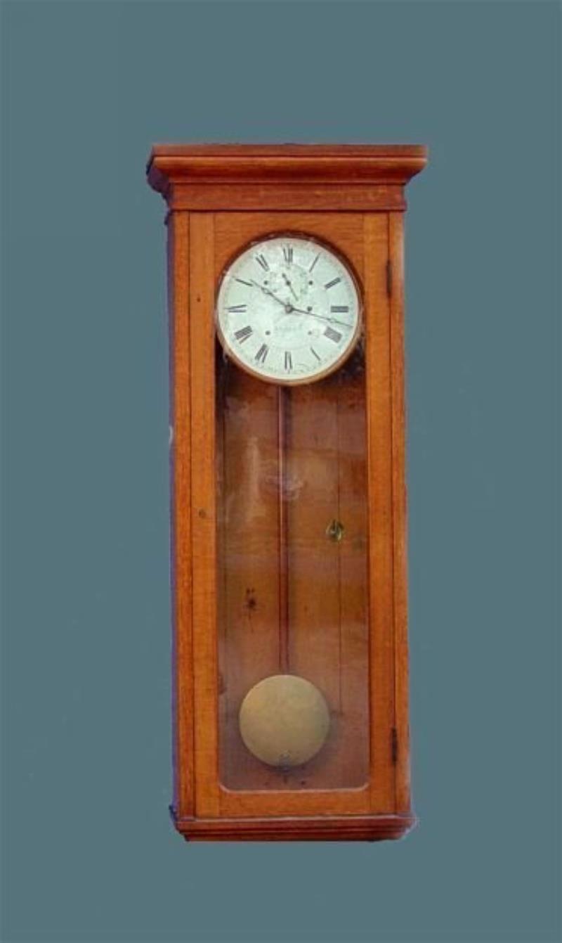 Large Oak Howard #89 Regulator Wall Clock