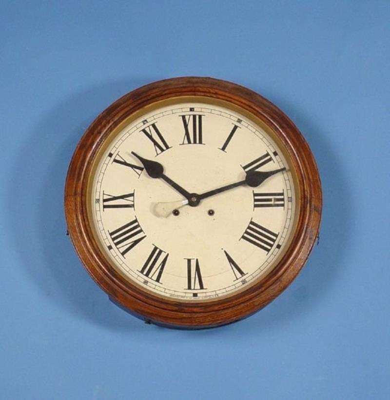 Large Waterbury Oak Gallery Wall Clock