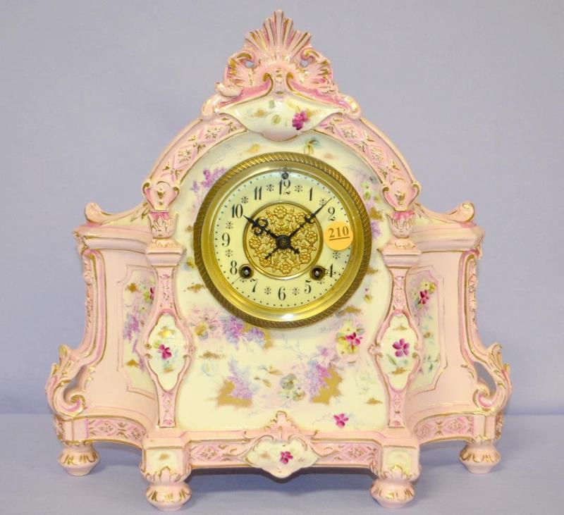 Antique Royal Bonn (Wyandotte) Porcelain Clock