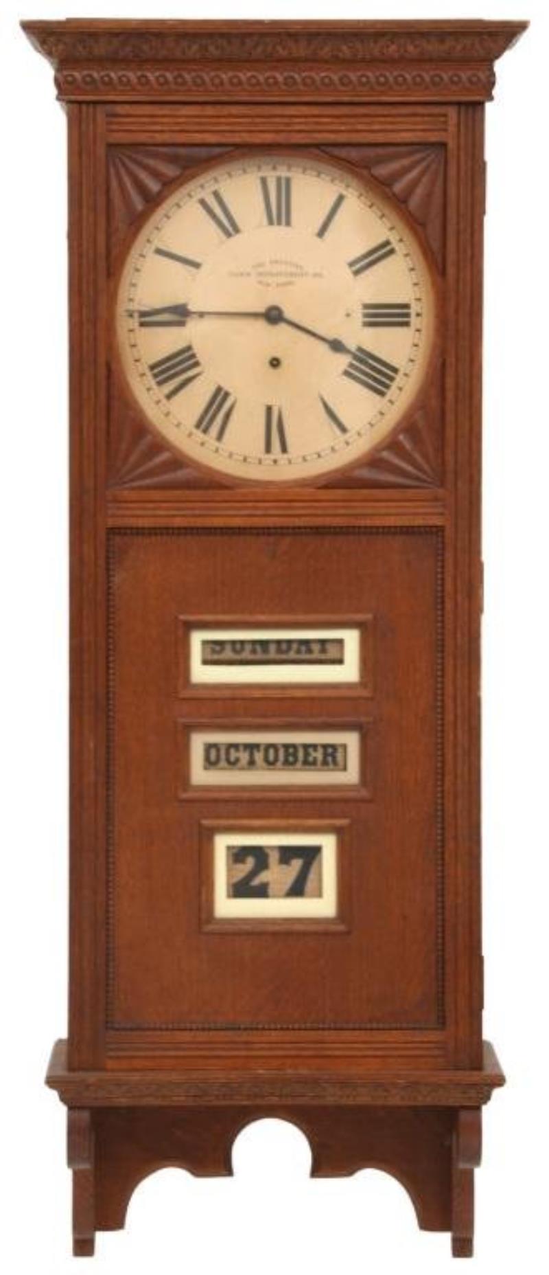 Prentiss Clock Improvement Co. Calendar Clock