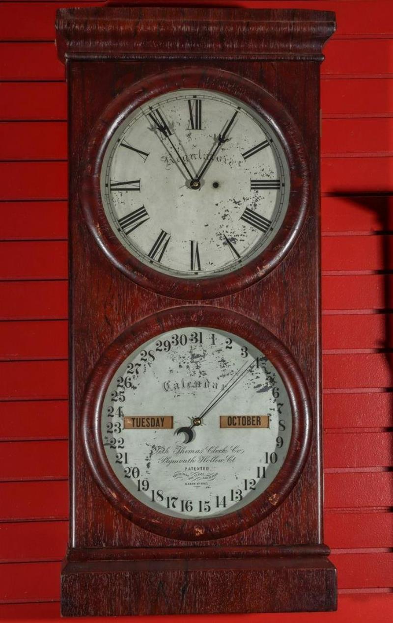 SETH THOMAS OFFICE CALENDAR NO. 2 DOUBLE DIAL REGULATOR