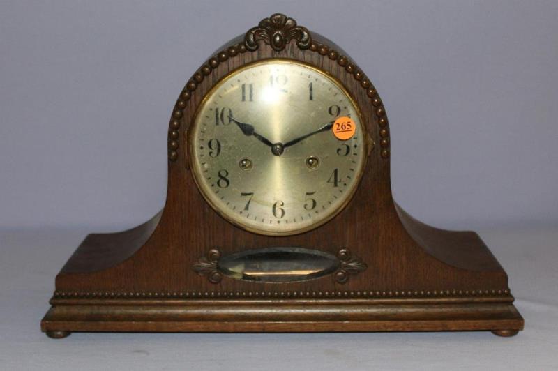 Antique German Tambour Westminster Chime Clock