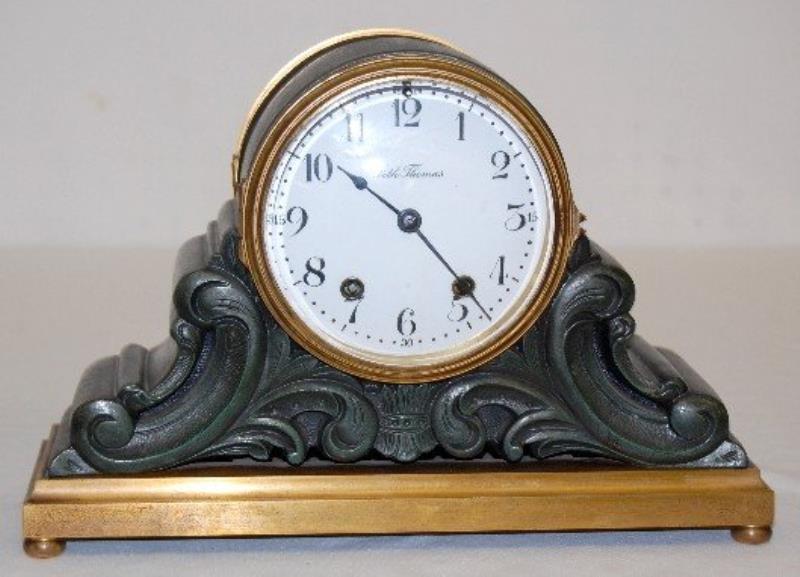 Seth Thomas “Tampa” Metal Case Mantel Clock