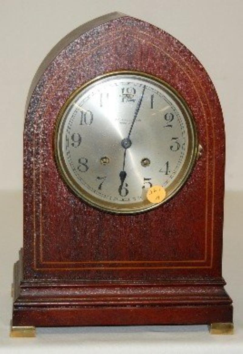 Chelsea “J.B. Hudson” Inlaid Mahogany Shelf Clock