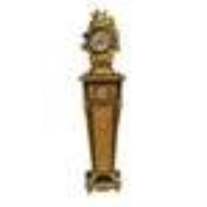 Italian Gilt Style Clock and Pedestal