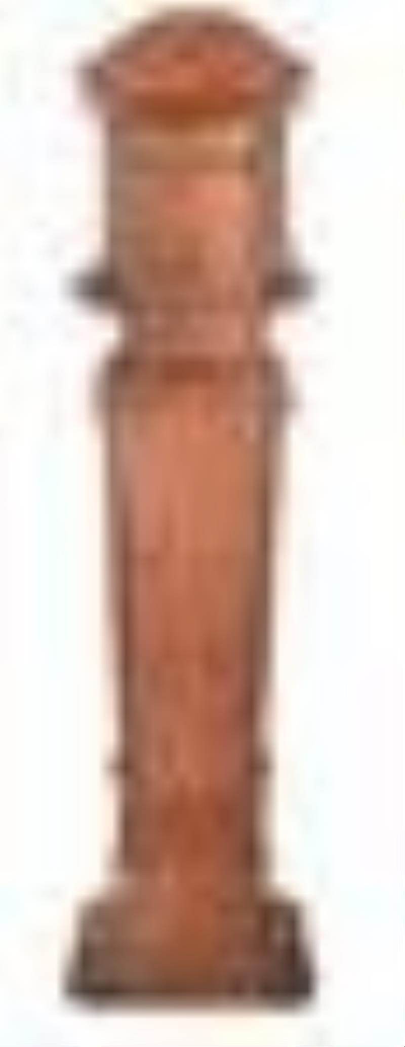 French Oak Quarter Chiming Tall Case Clock