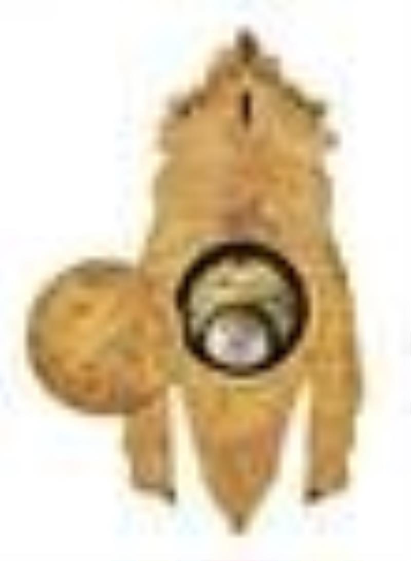 French Louis XVI-Style Gilt-Bronze Cartel Clock