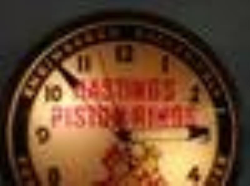 Hastings Piston Rings lighted clock