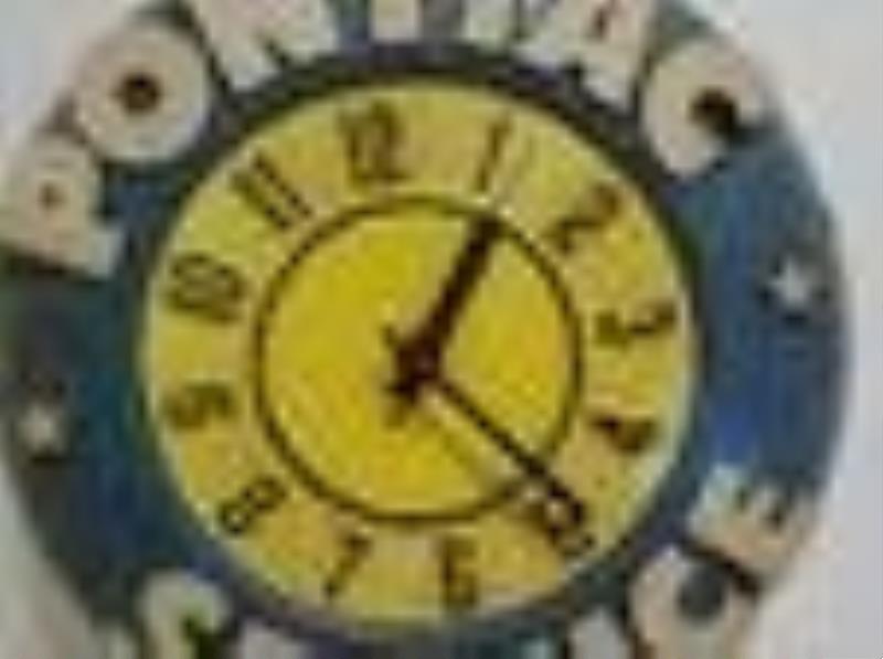 Very Rare Plastic Pontiac Sevice Dept clock
