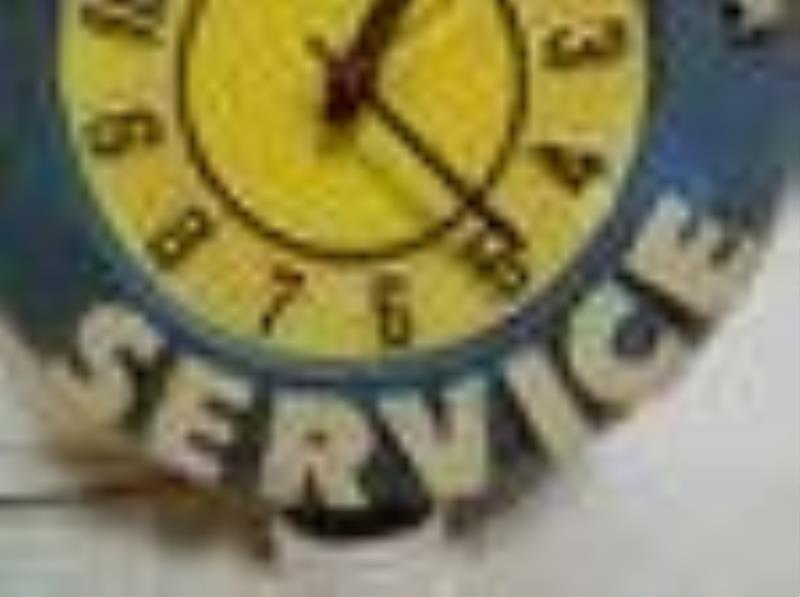 Very Rare Plastic Pontiac Sevice Dept clock