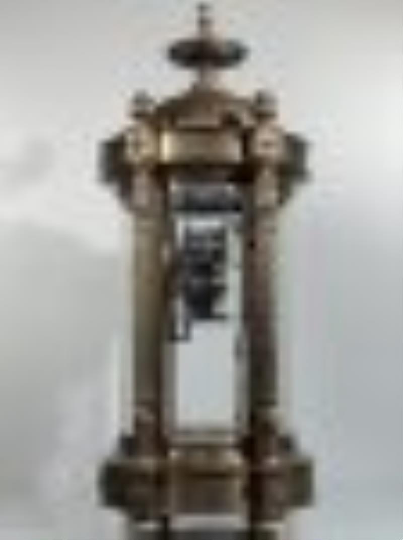 European noble copper tire clock