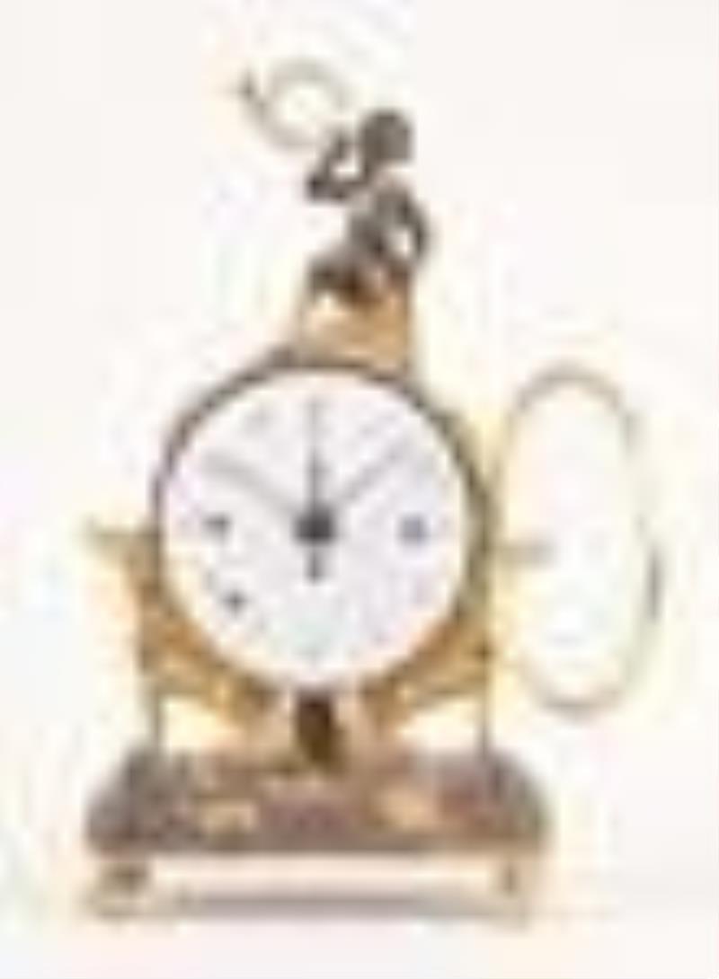 An unusual 19th century Austrian grand sonnerie alarm clock