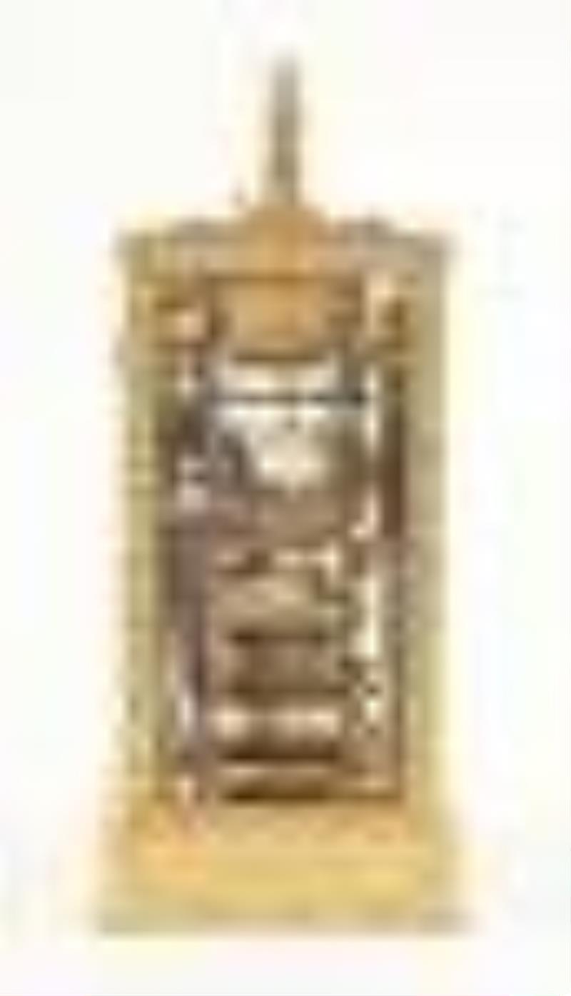 A fine and rare mid 19th century hour repeating carriage clock by James McCabe