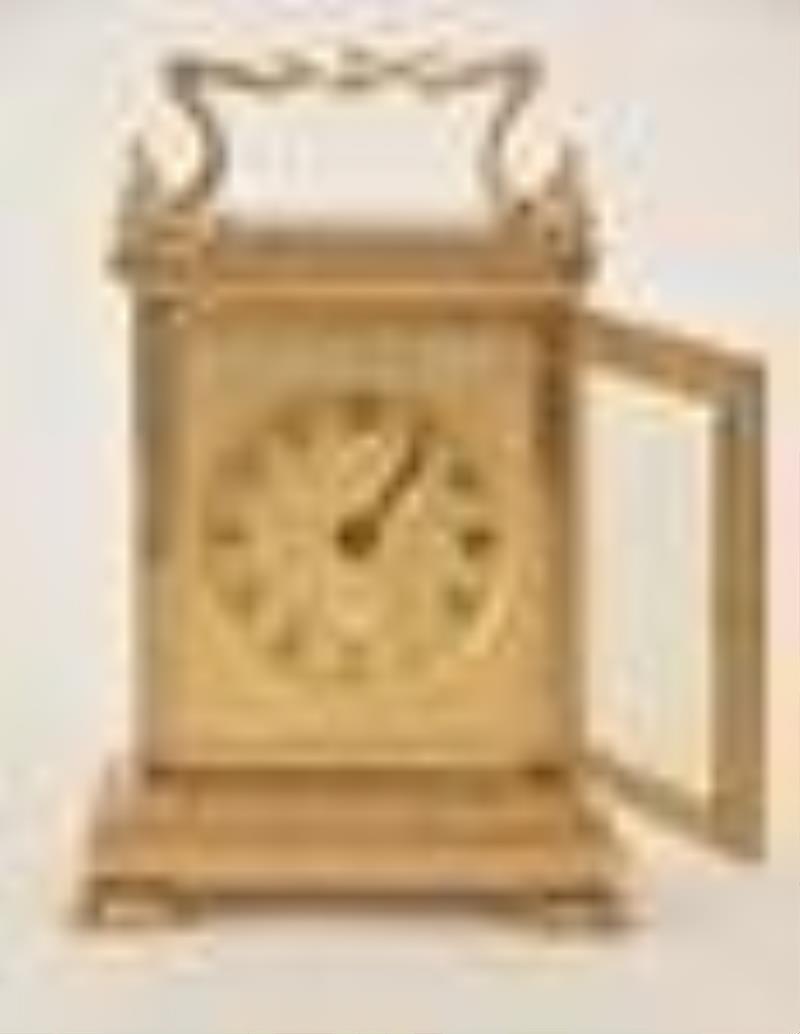 A mid 19th century English carriage clock