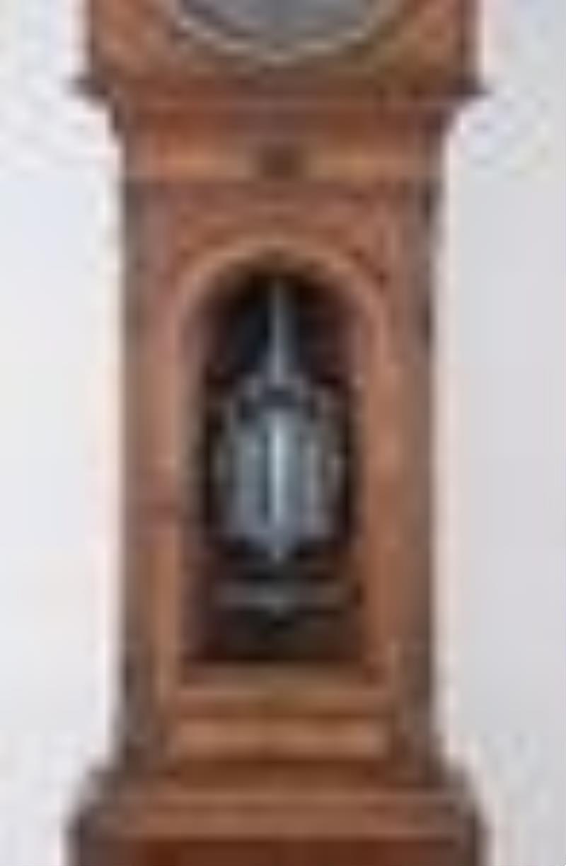 A good 19th century walnut standing astronomical clock by George Jones
