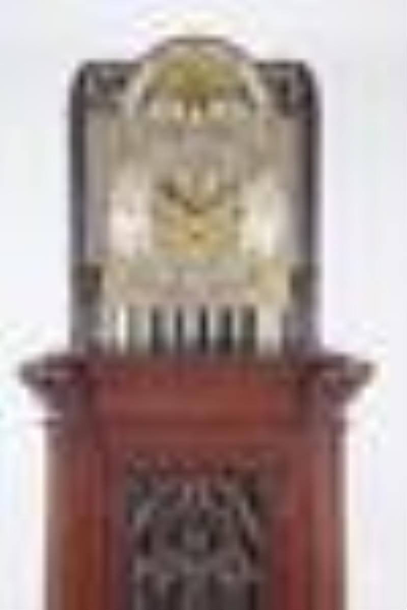 Herschede Hall Clock Co. Pattern No. 83 Gothic Style Chiming Hall Clock