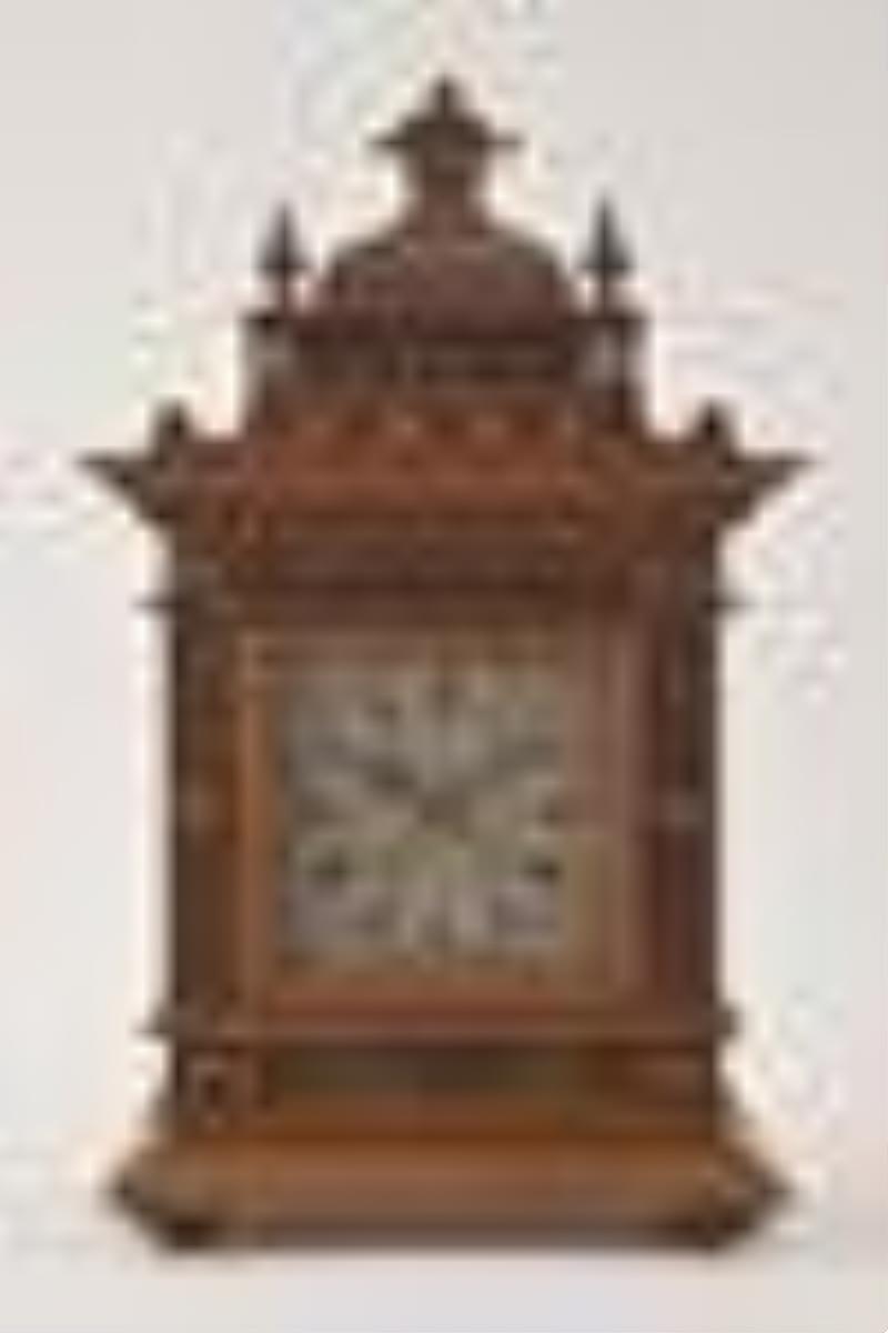Lenzkirch Bracket Clock with Matching Shelf