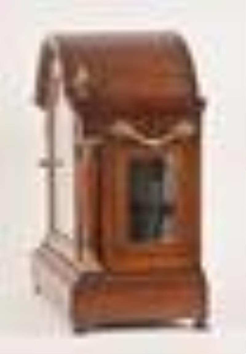 English Three Train Bracket Clock Signed G. Winter