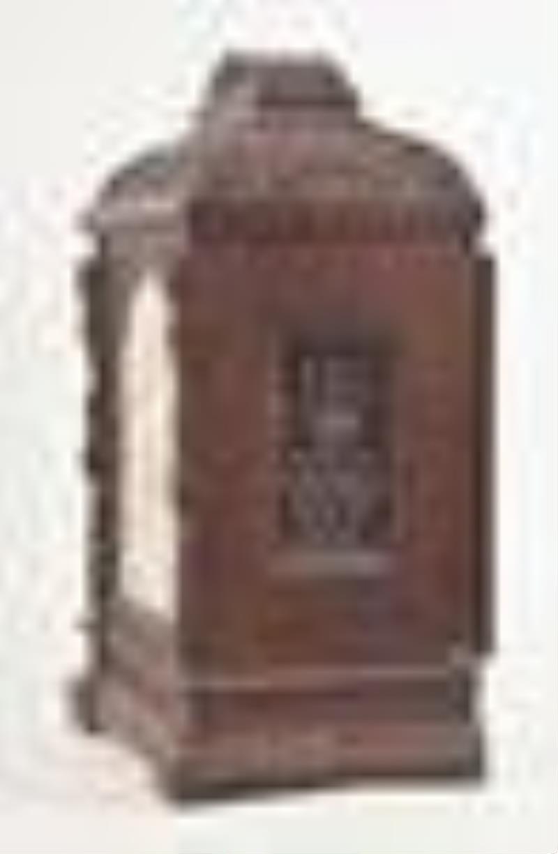 An unusual carved oak chiming bracket clock for the English market by Winterhalder & Hofmeier