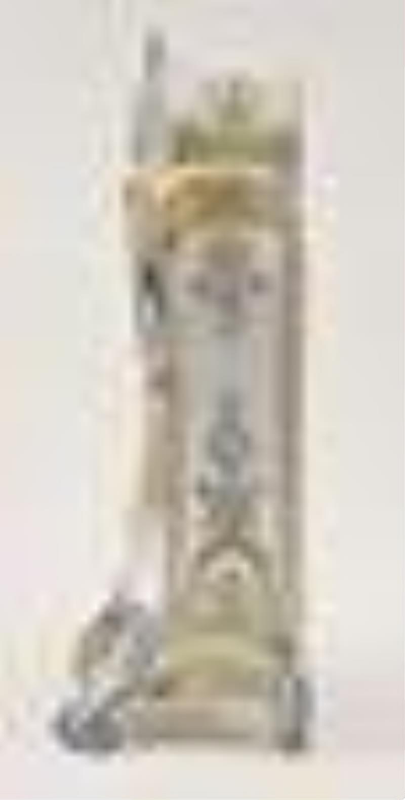 An extremely large and colorful French faience mantel clock