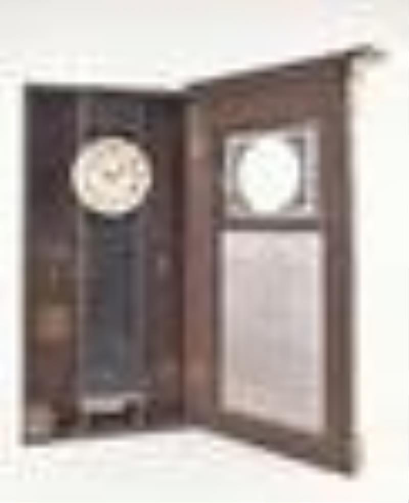 A 19th century New Hampshire mirror clock by James Cary Brunswick Maine