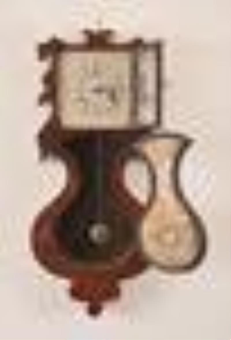 J.C. Brown lyre wall clock