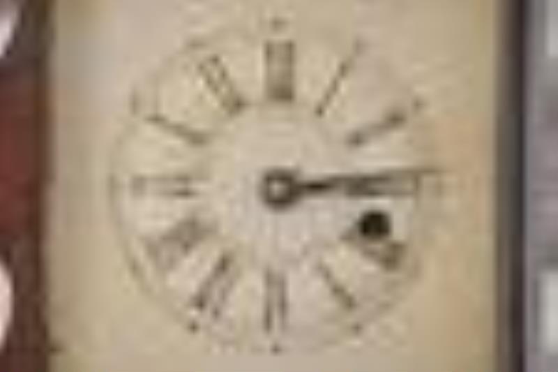 J.C. Brown lyre wall clock