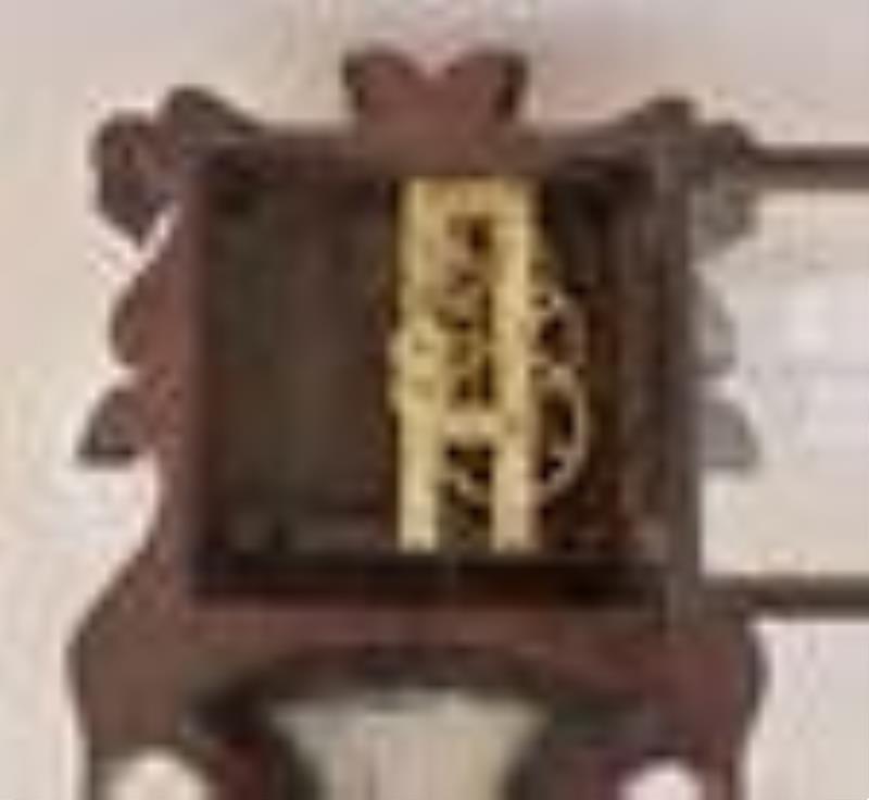 J.C. Brown lyre wall clock