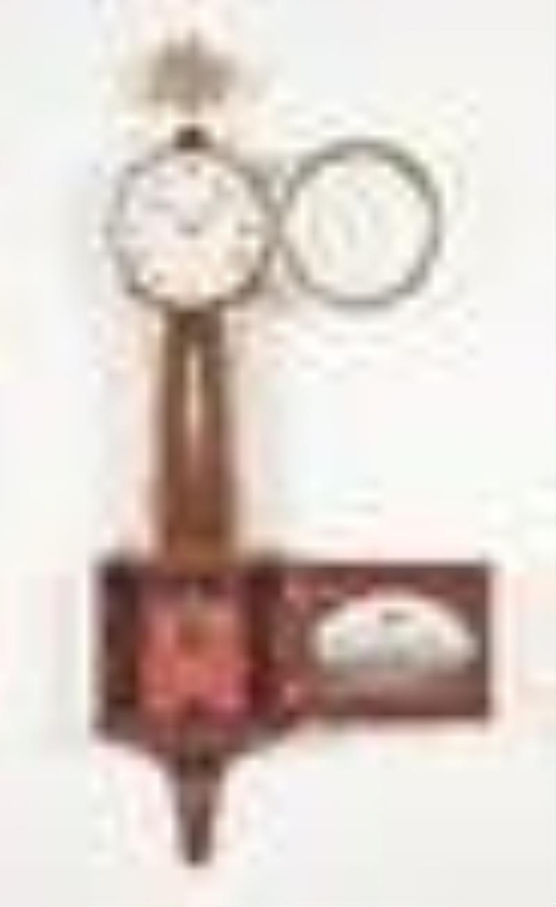 Foster Campos Hanging Banjo Clock in Banded Case