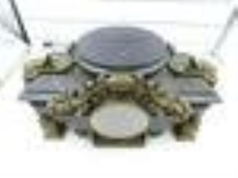 Victorian Marble and Bronze Mantle Clock
