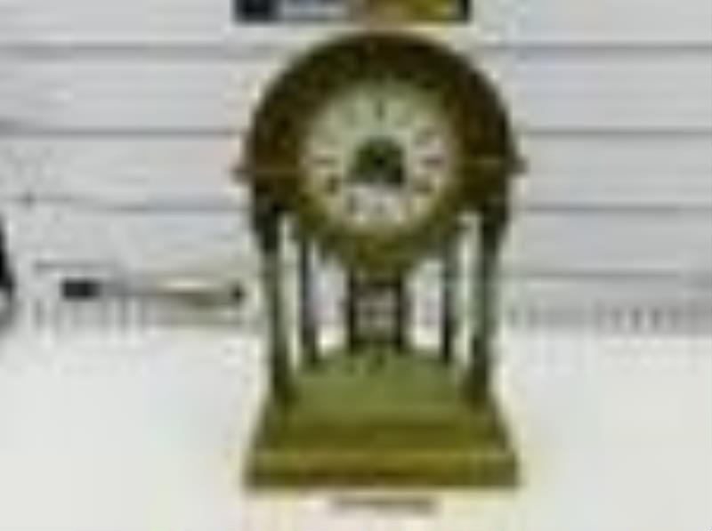 Tiffany & Co. Champleve and Bronze Mantle Clock