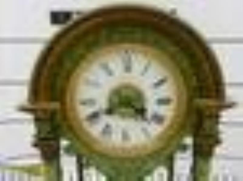 Tiffany & Co. Champleve and Bronze Mantle Clock