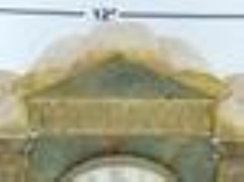 Egyptian Revival Marble Mantle Clock