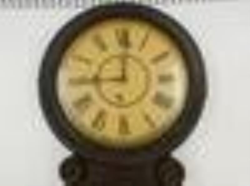 Waterbury Clock Co. Time and Date Wall Regulator Clock
