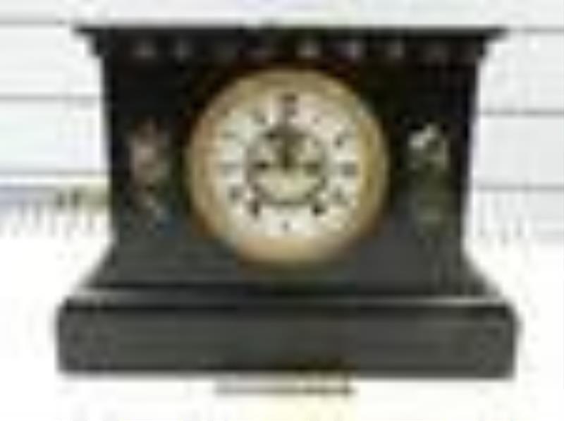 East Lake Victorian Marble Mantle Clock