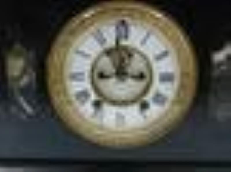 East Lake Victorian Marble Mantle Clock