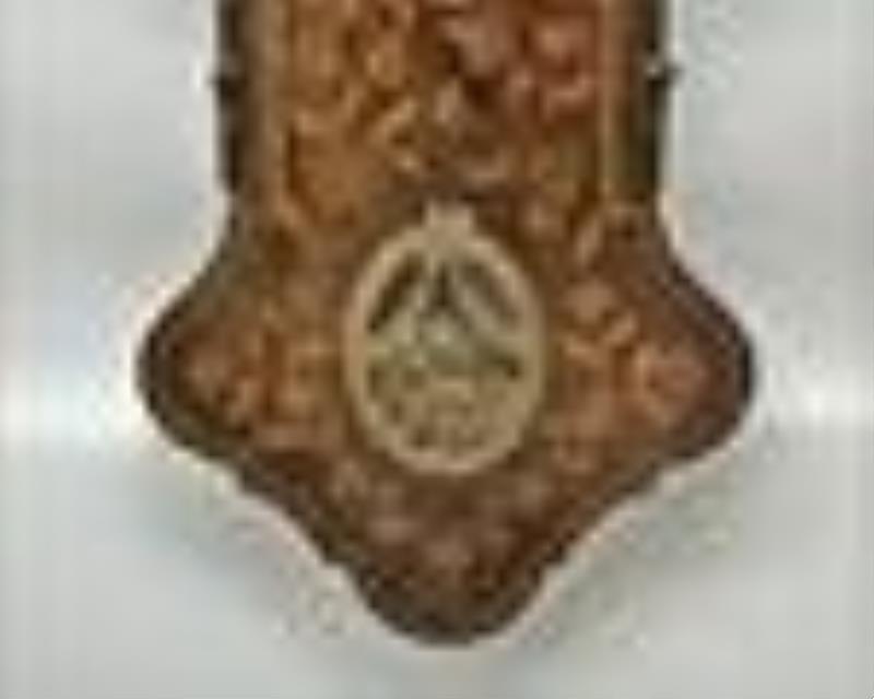 Dutch Rococo Style Marquetry Wall Clock, 19th C.