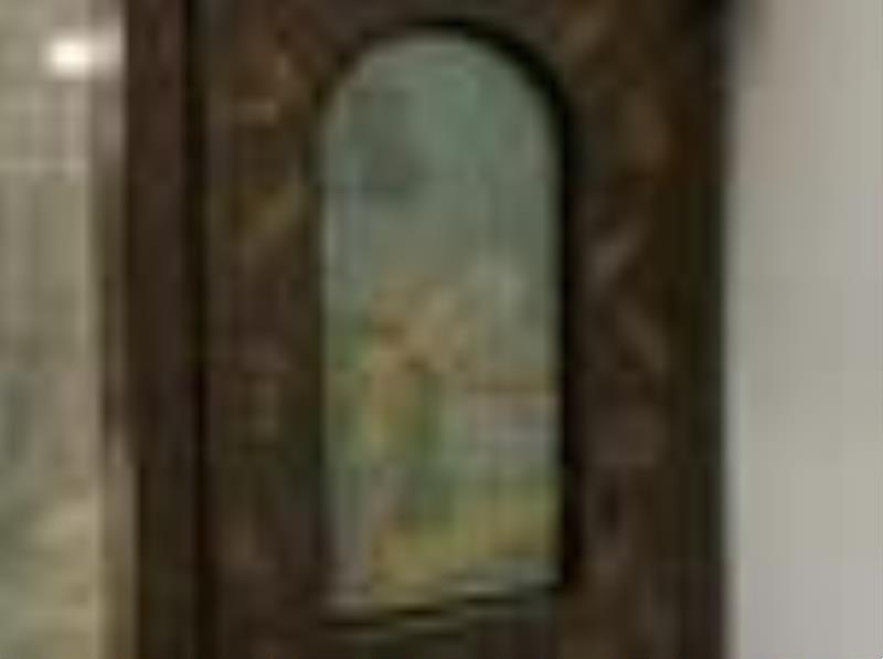 Dutch Rococo Style Marquetry Wall Clock, 19th C.